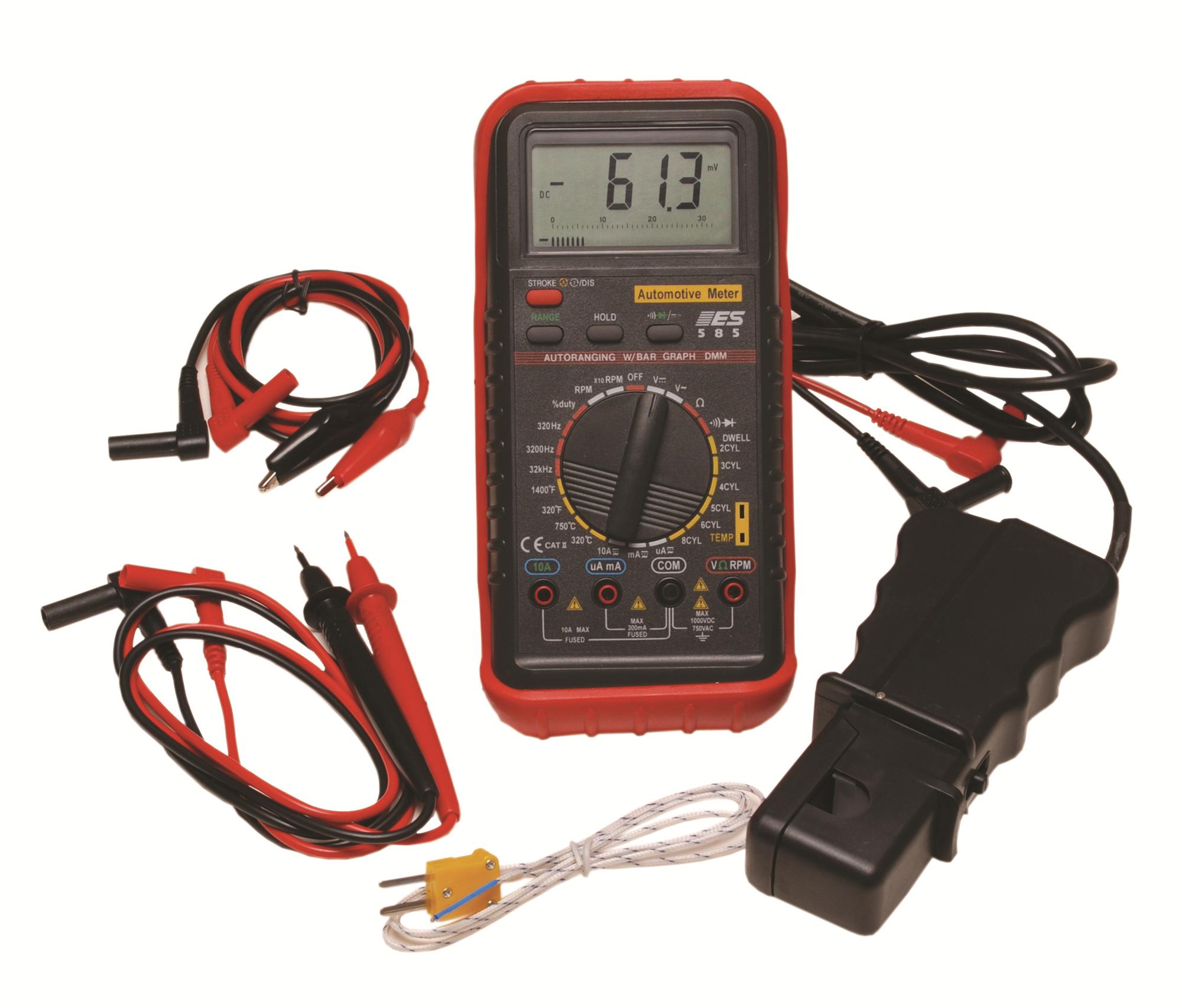 585K Deluxe Automotive Meter with RPM & Temperature