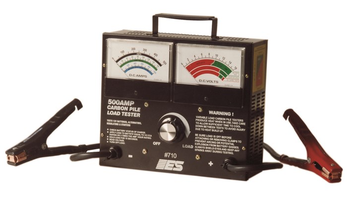 automotive multimeter clamp meter carbon pile load tester